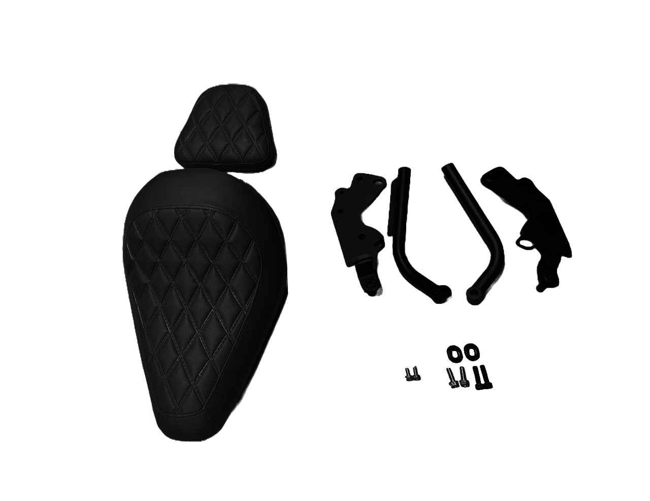 PHAN VP-014 Retractable passenger sheet for Rebel 250/300/500 Black