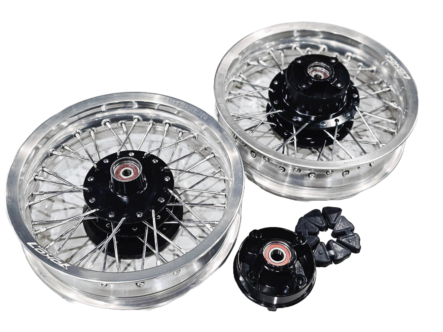 8ft-MONKEY GROM DAX Spoke Silver Wheel Set (FR ABS対応)　