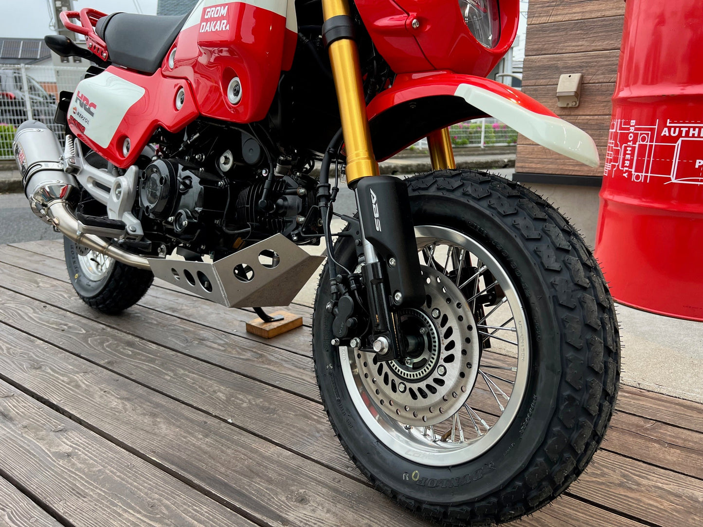 8ft-MONKEY GROM DAX Spoke Silver Wheel Set (FR ABS対応)　