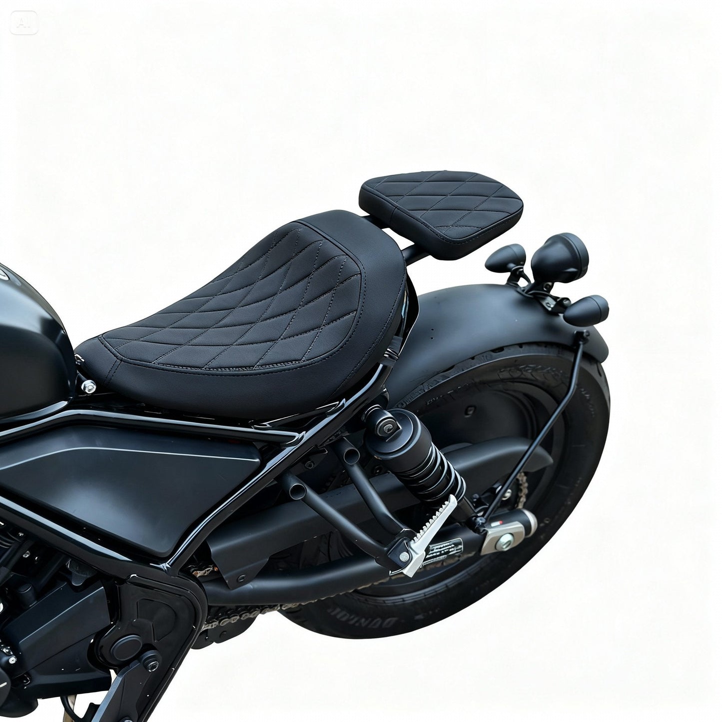 PHAN VP-014 Retractable passenger sheet for Rebel 250/300/500 Black　